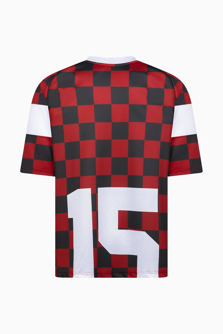 Checkered Floral Football Jersey Ih Nom Uh Nit t-shirt