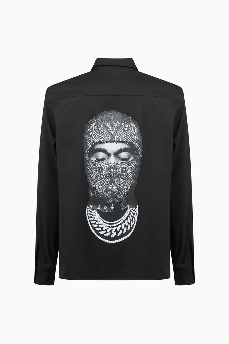 Long Sleeve Shirt with Mask on the Back Ih Nom Uh Nit shirt