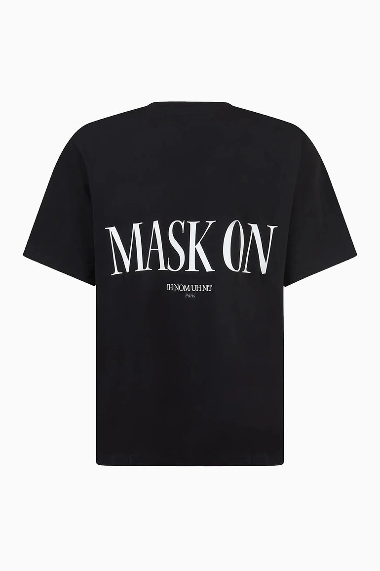 Marble Mask T-Shirt with logo - IH NOM UH NIT