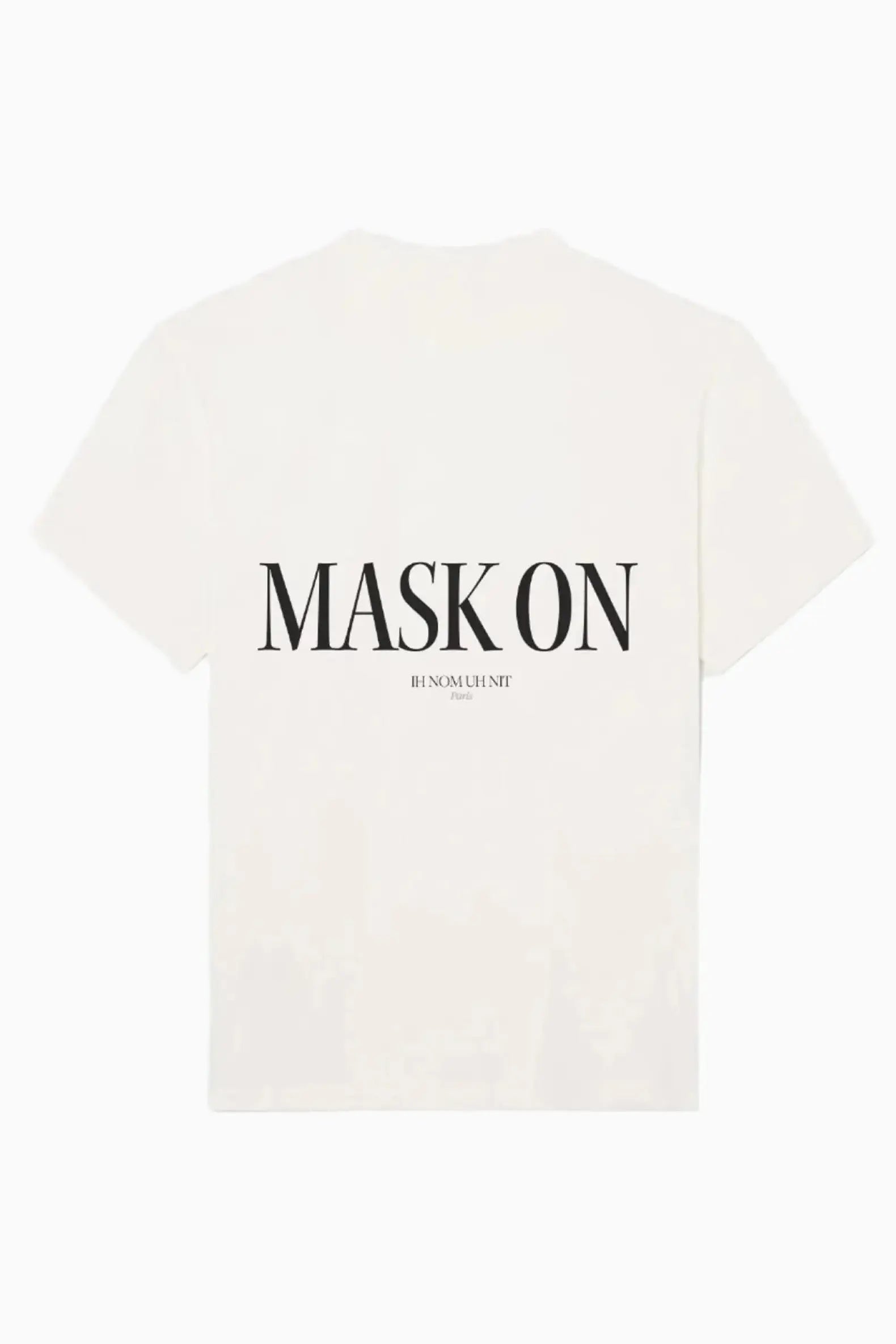 ★【IH NOM UH NIT】★MASK MARBLE EFFECT RELAXED FIT T★ Marble Mask T-Shirt with Mask On | IH NOM UH NIT Front