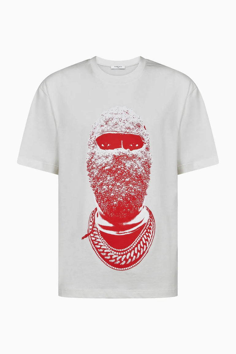 Printed red mask T-shirt - IH NOM UH NIT