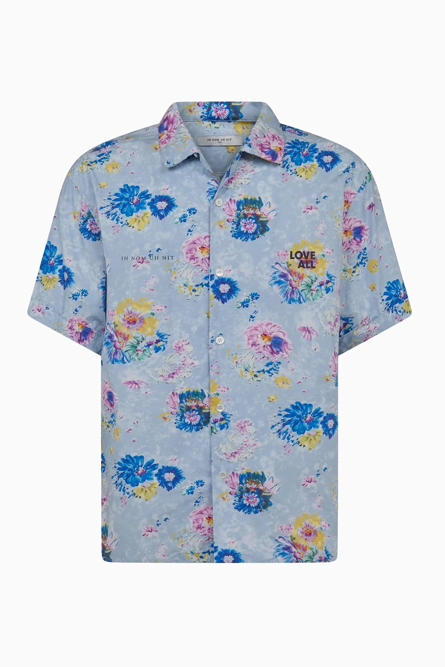 BOWLING SHIRT WITH MACROFLORAL PRINT - IH NOM UH NIT