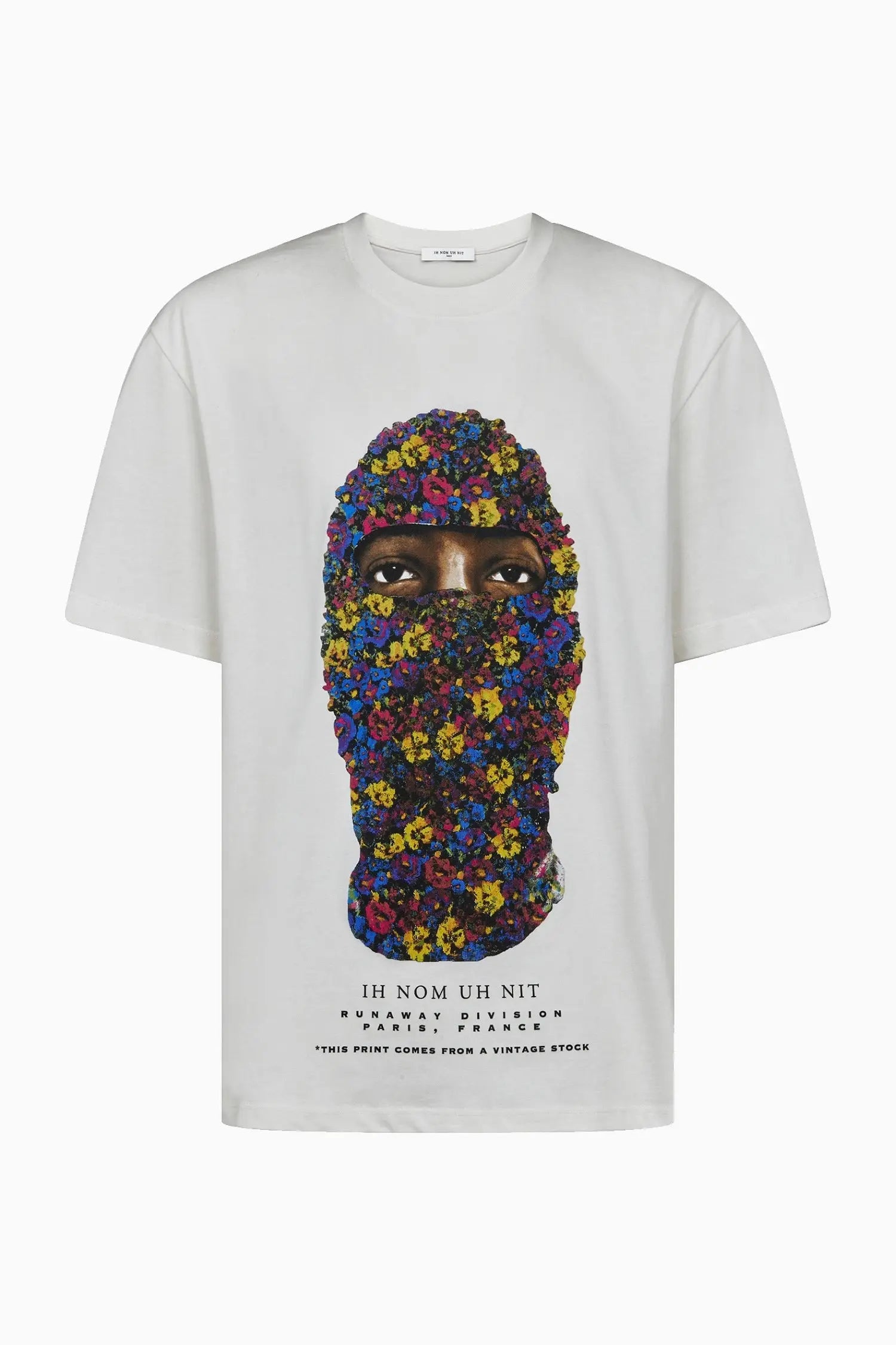 Floral mask T-shirt - IH NOM UH NIT