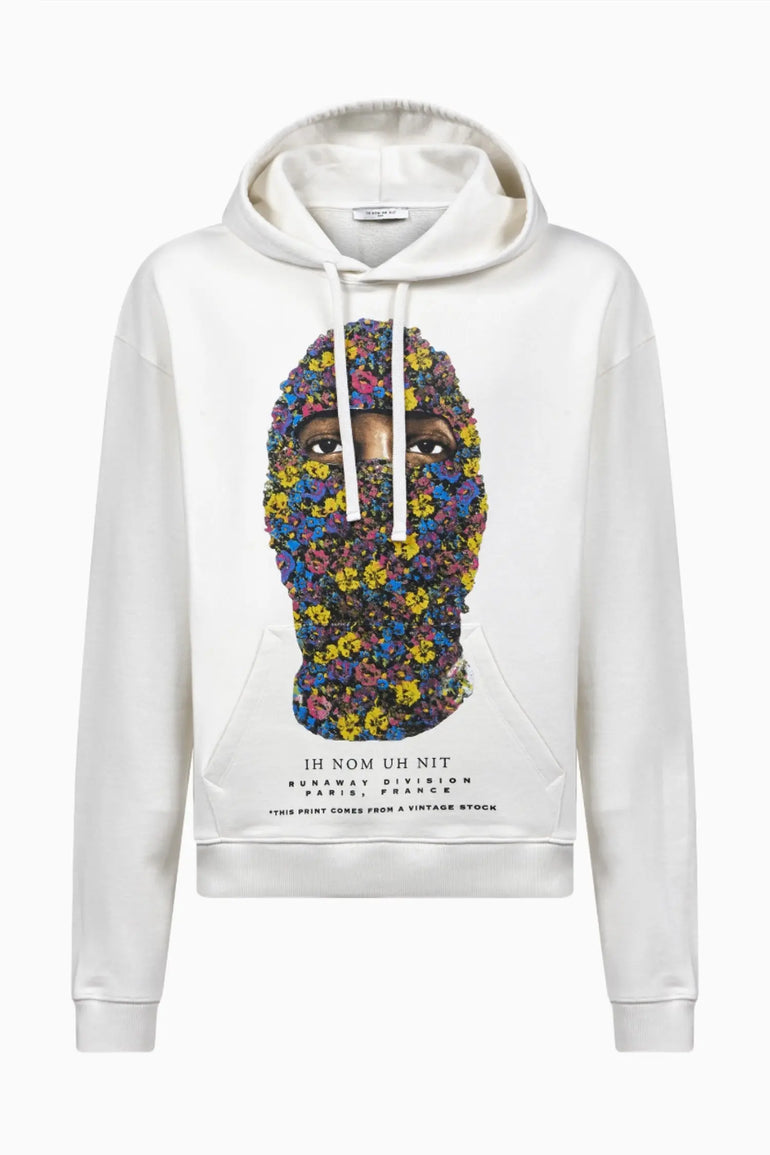 FLORAL MASK HOODIE - IH NOM UH NIT