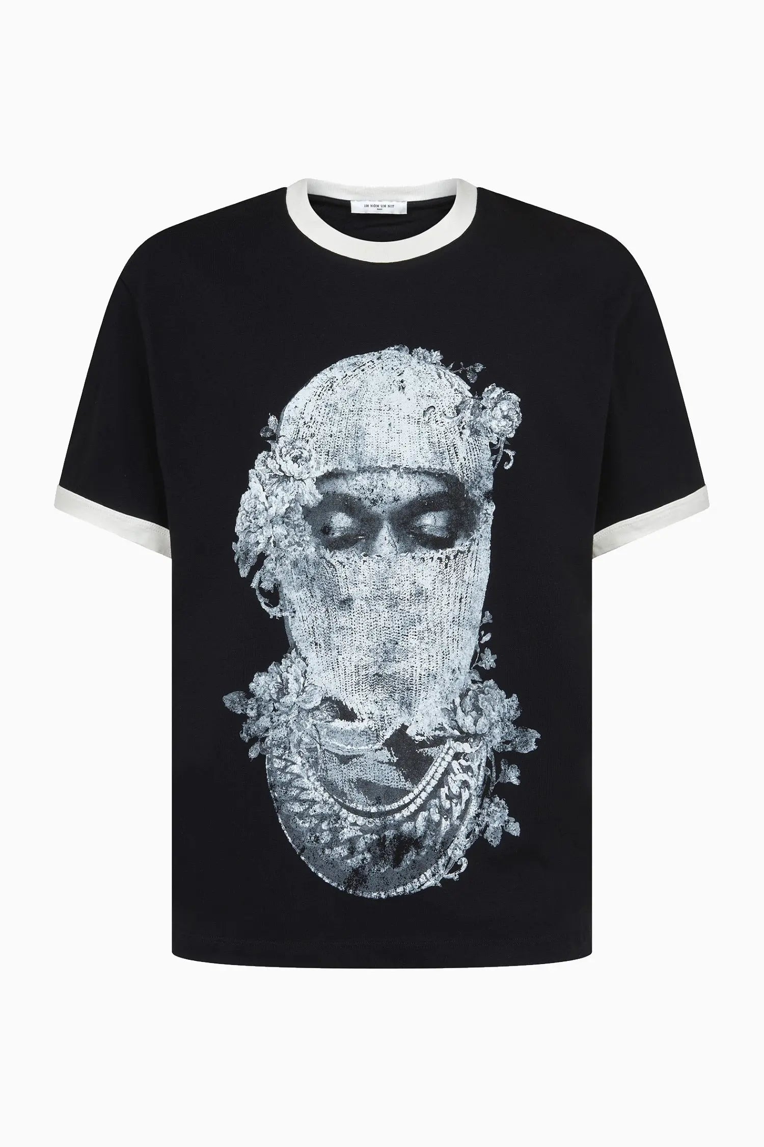 T-shirt with rose-patterned mask - IH NOM UH NIT