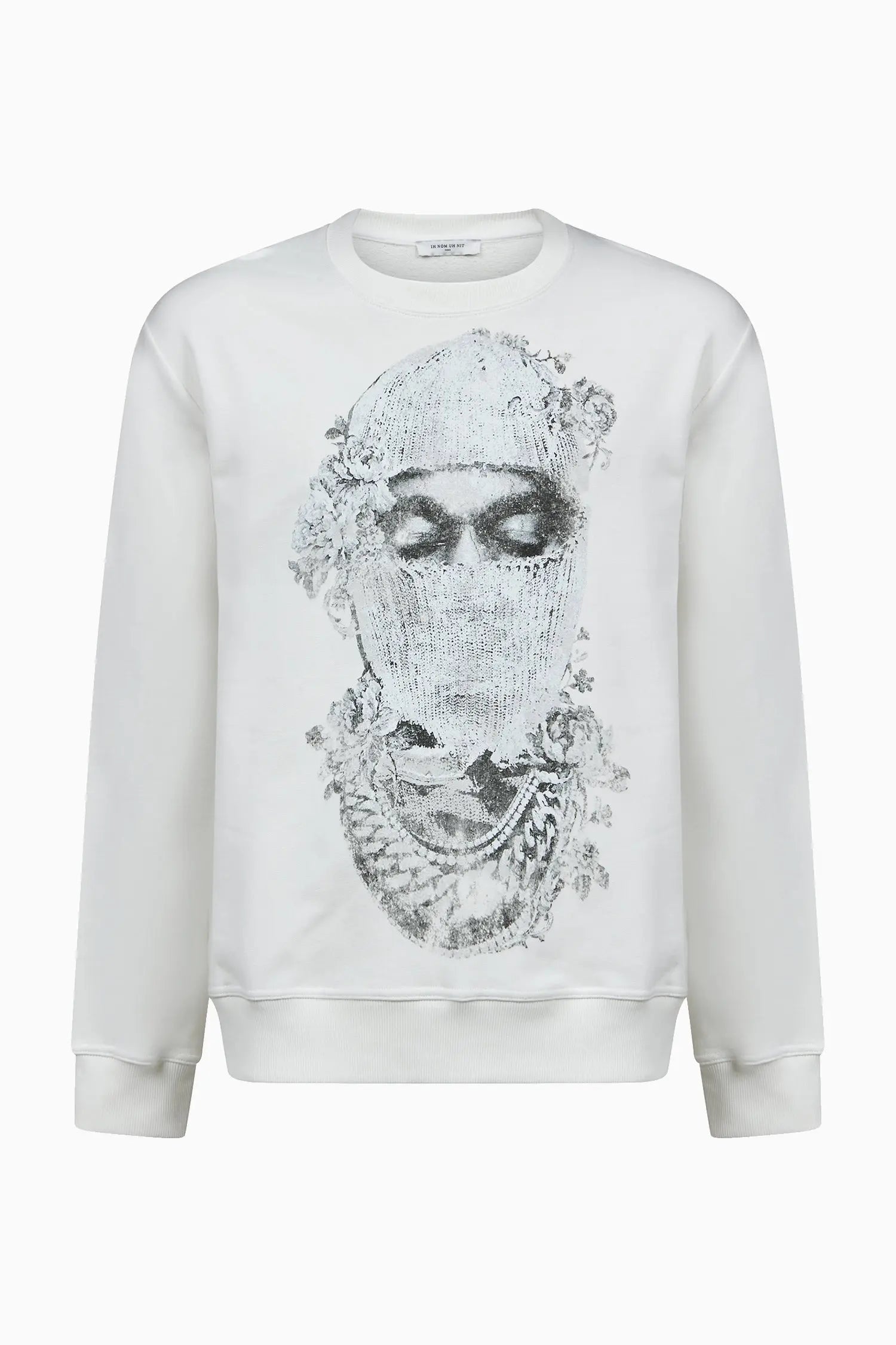 CREWNECK WITH MASK AND ROSES - IH NOM UH NIT