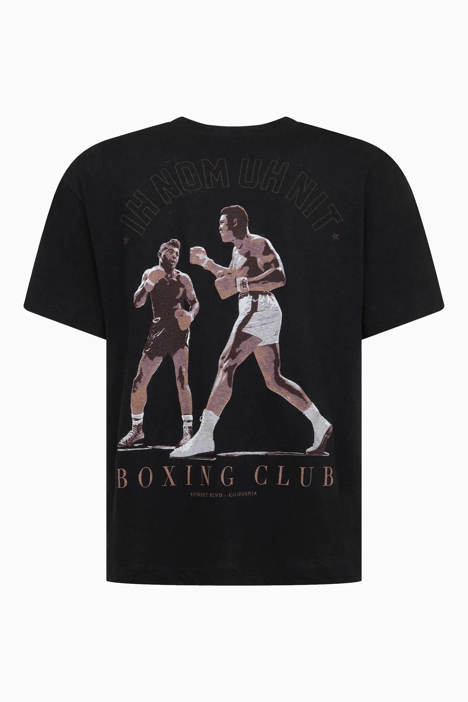 Boxing Fight Print T-Shirt - IH NOM UH NIT