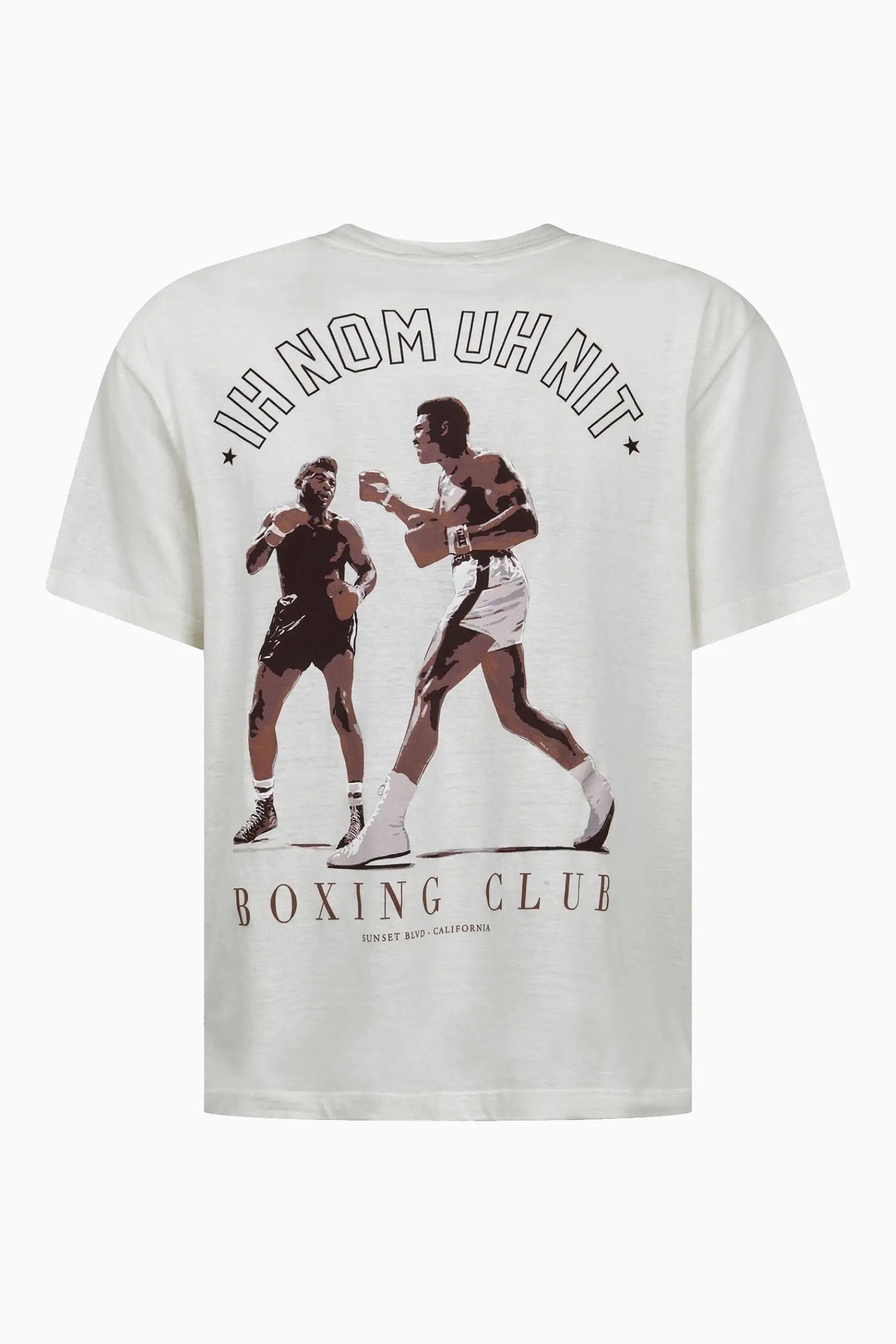 Boxing Fight Print T-Shirt - IH NOM UH NIT