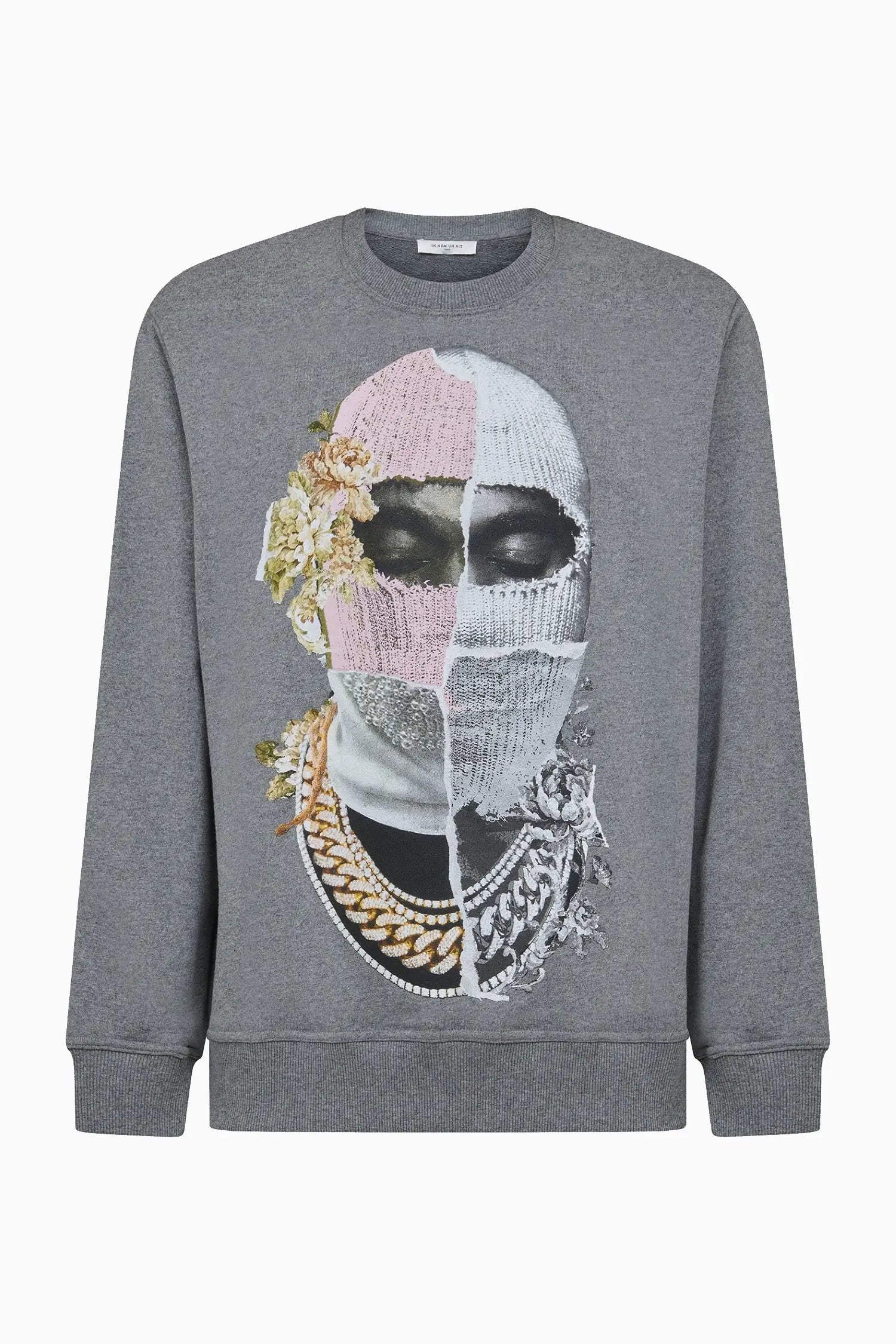 Crewneck newspaper mask print - IH NOM UH NIT