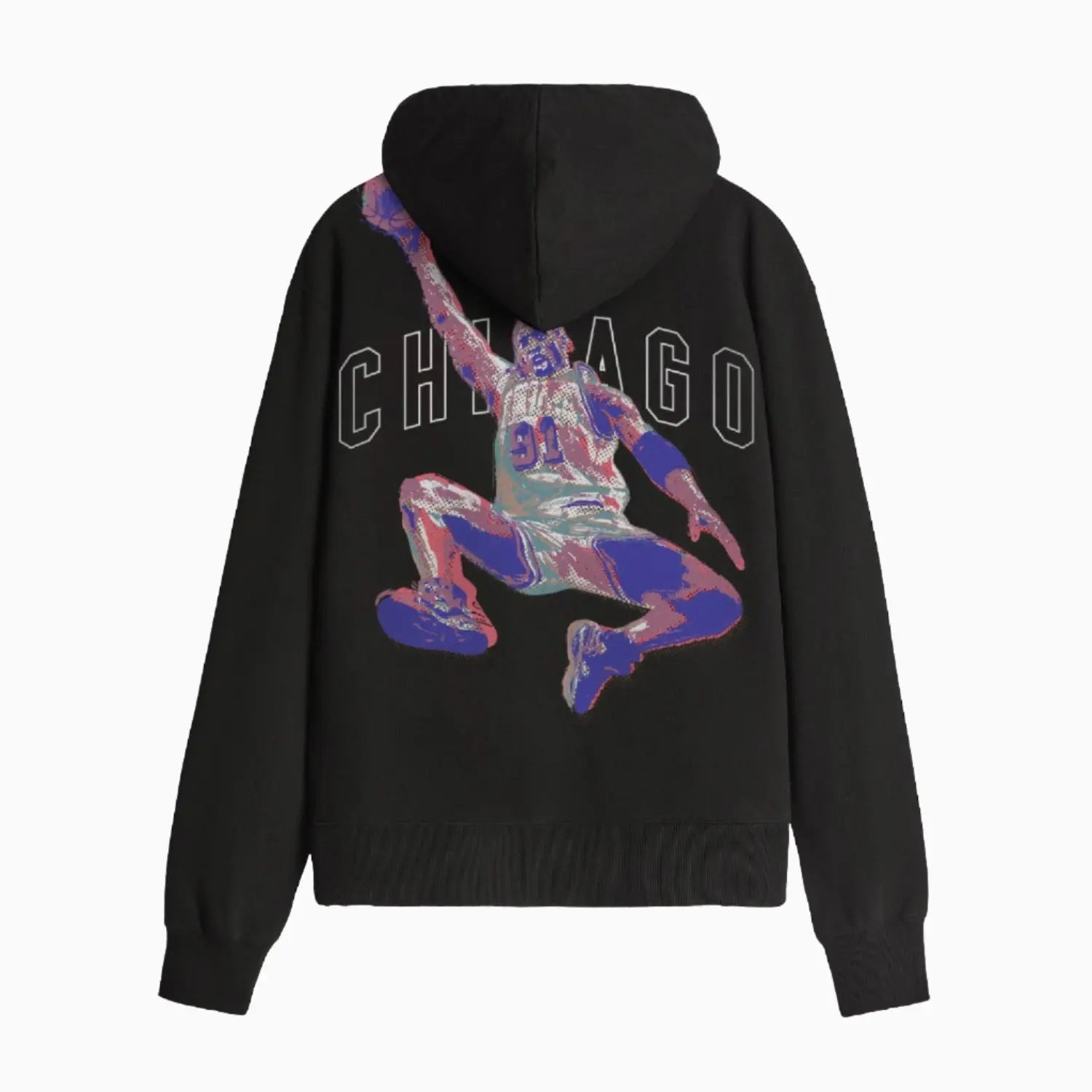 HOODIE OF MASK AND BLACK ROSES WITH LOGO ON THE BACK - IH NOM UH NIT