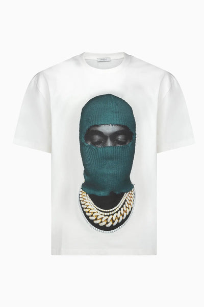 ★【IH NOM UH NIT】★MASK GRAPHIC PRINT SHORT SLEEVE T★ Kanye West Skateboard Ih Nom Uh Nit Mask TShirt