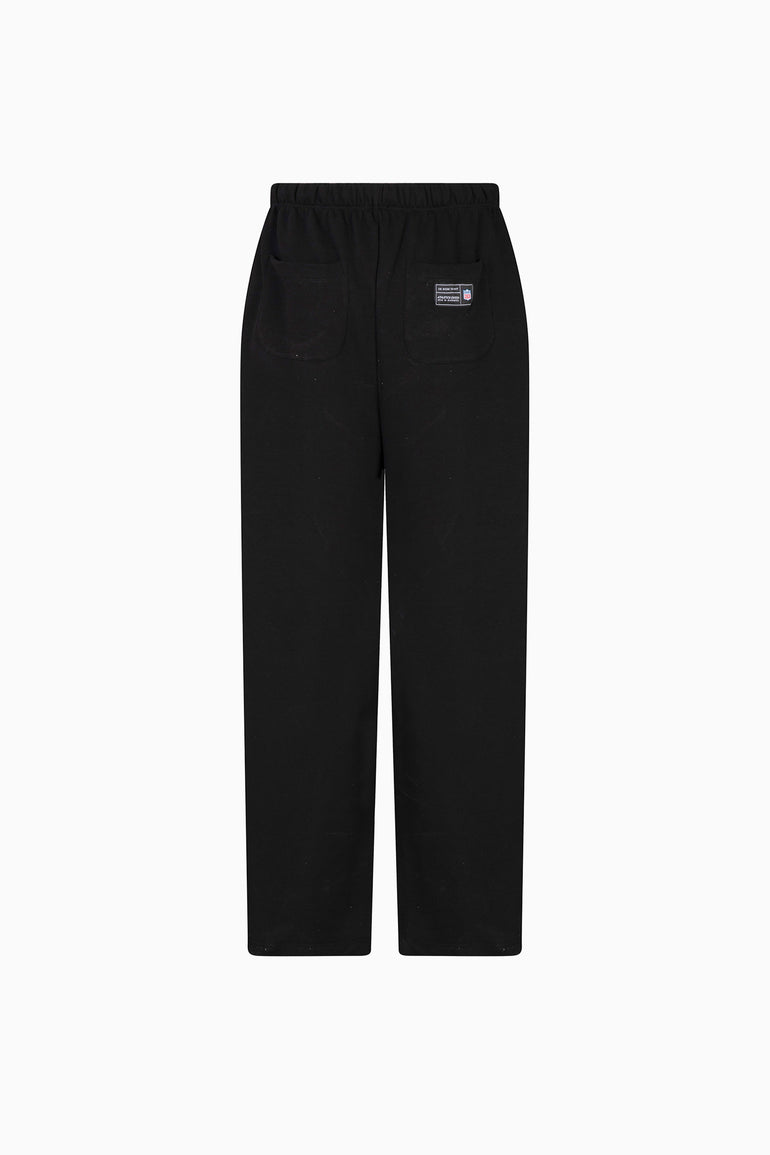 IH NOM UH NIT black wide-leg pants with oversized drawstrings and Athletics Division detail